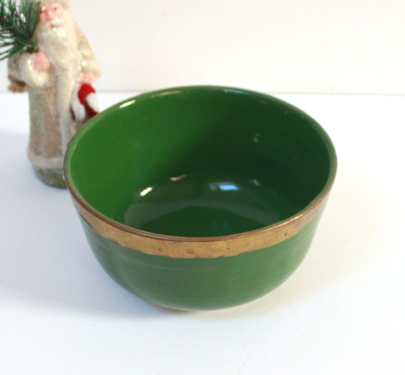 Miniature : Bol ancien vert et or