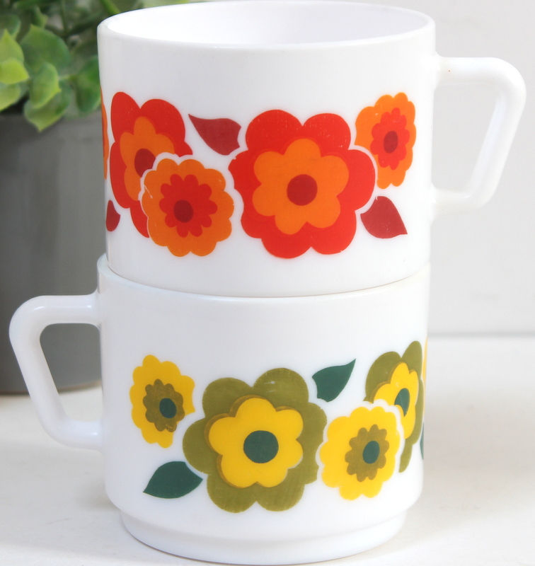 Miniature : 2 tasses Lotus Arcopal