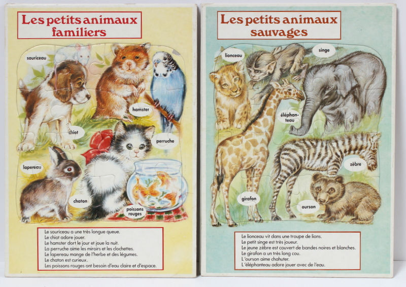 Miniature : 4 puzzles Bébés Animaux