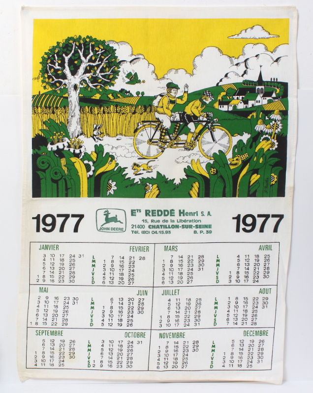 Miniature : Torchon Cyclistes 1977