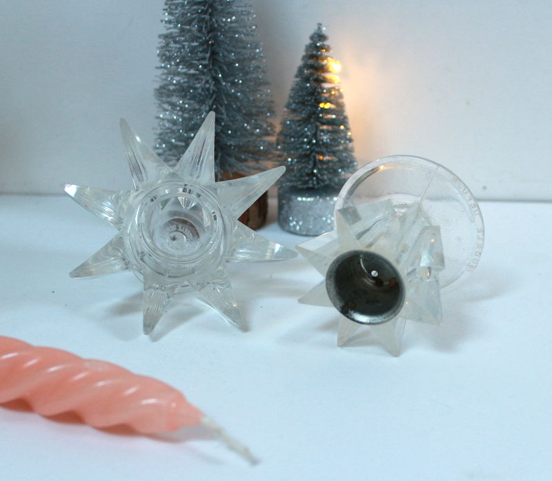 Miniature : Bougeoirs Etoiles en plexiglas