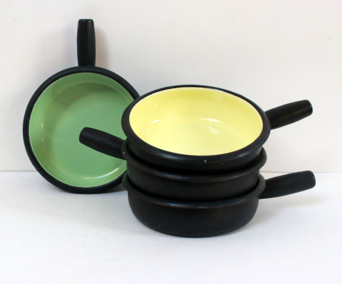 Miniature : 4 caquelons 1950