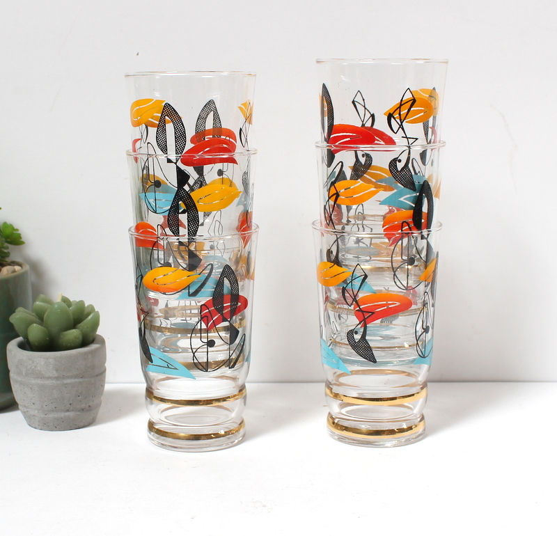 Miniature : Verres 1950