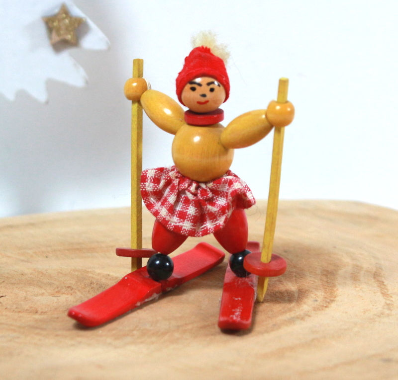 Miniature : Sujet ancien "Skieur"
