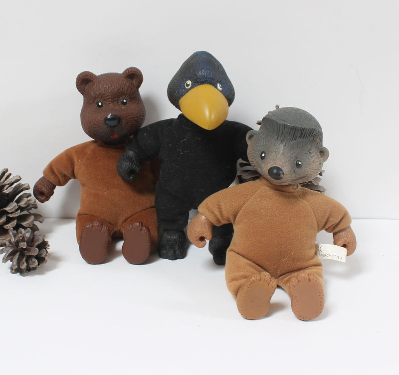 Miniature : Corbeau, Ours et Hérisson Berchet