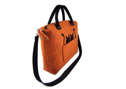 Orange-melange chest & black c