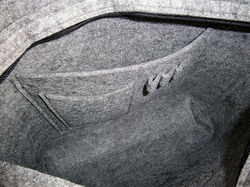 Cat on bag