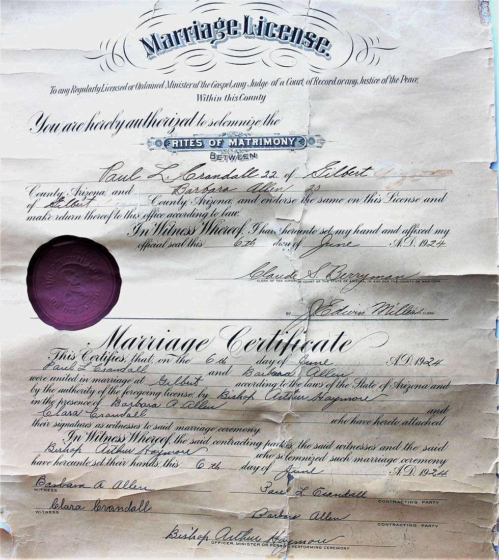 Marriage License