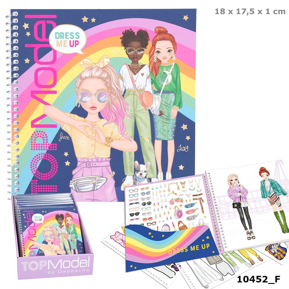 Top Model Dress Me Up Sticker Colouring Book