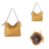 Thumbnail: Yellow Panel Effect Shoulder Bag Handbag Red Cuckoo