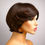 Miniature : Perruque en fibres - 12"