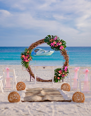 Sunrise Destination Beach Wedding by AbyGrace Weddings Tulum Mexico