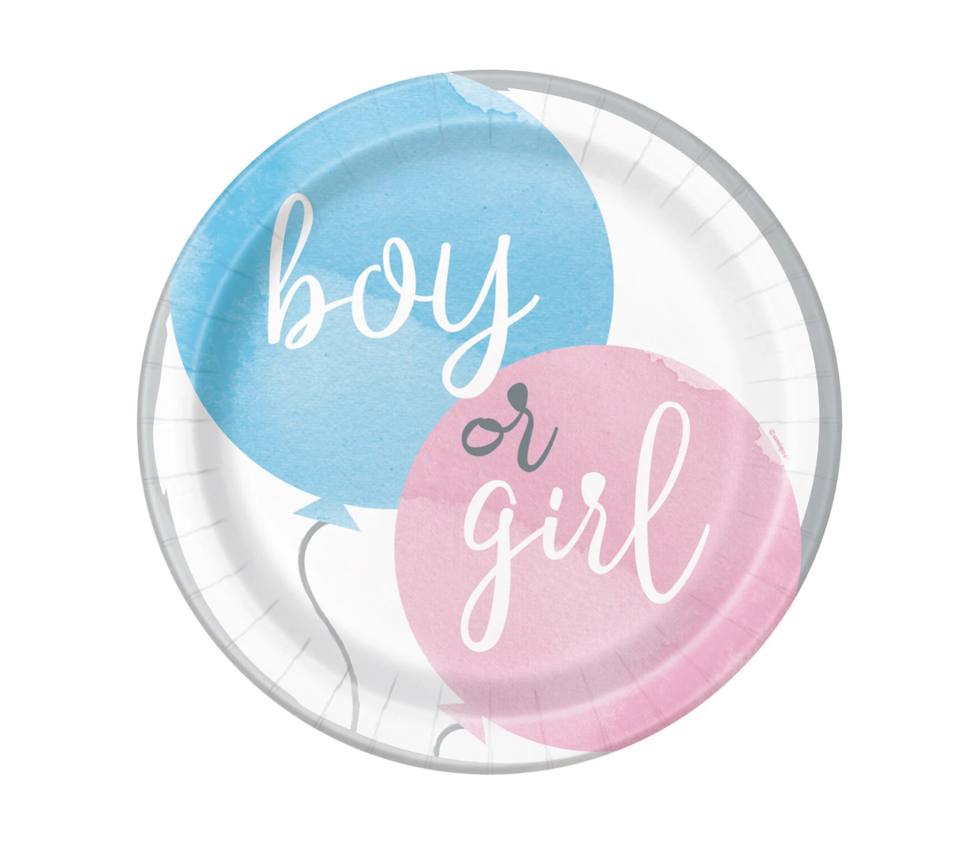 Gender Reveal Party Plates (8 Pack)