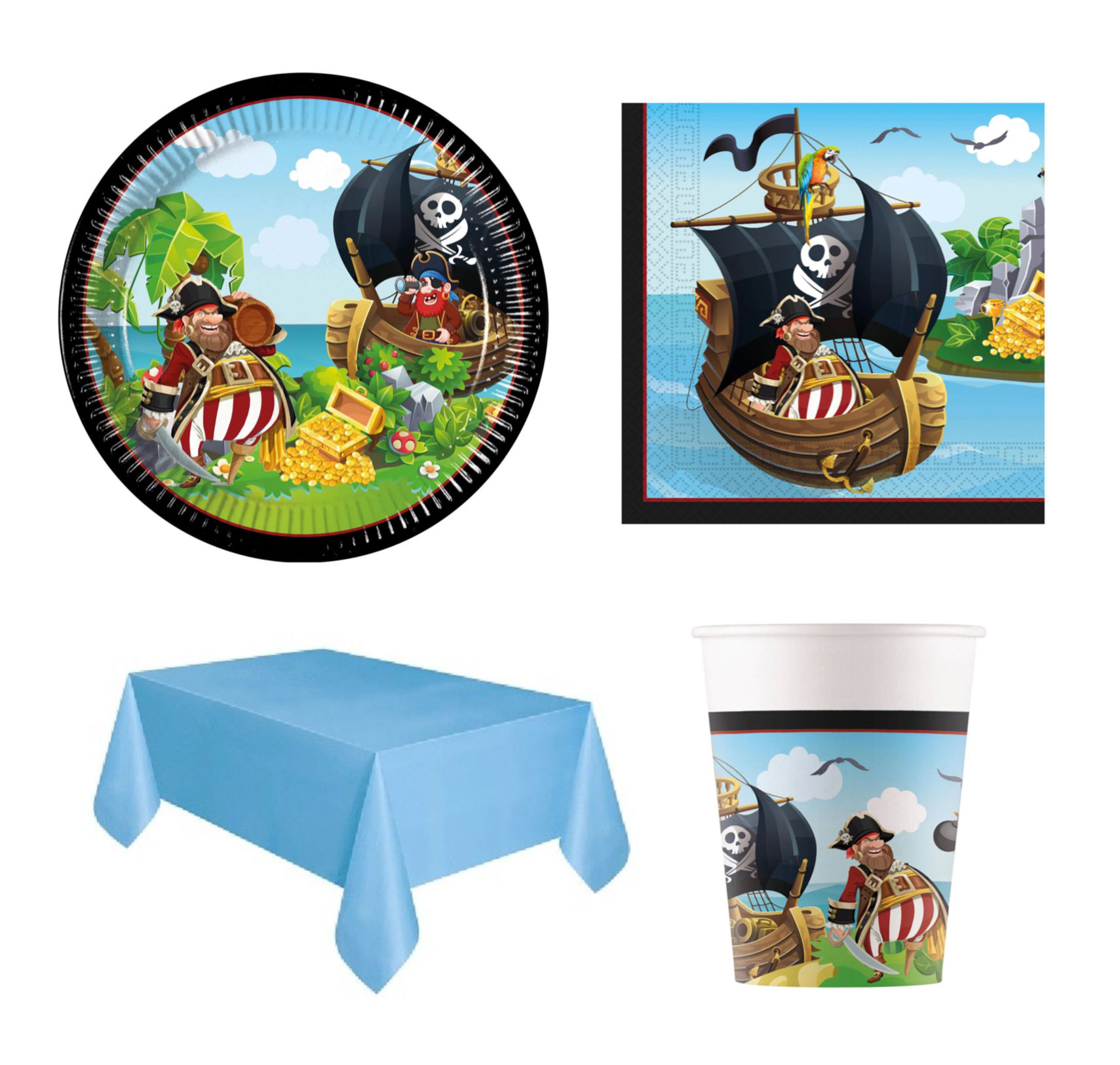 Pirate Island Party Pack (For 8)
