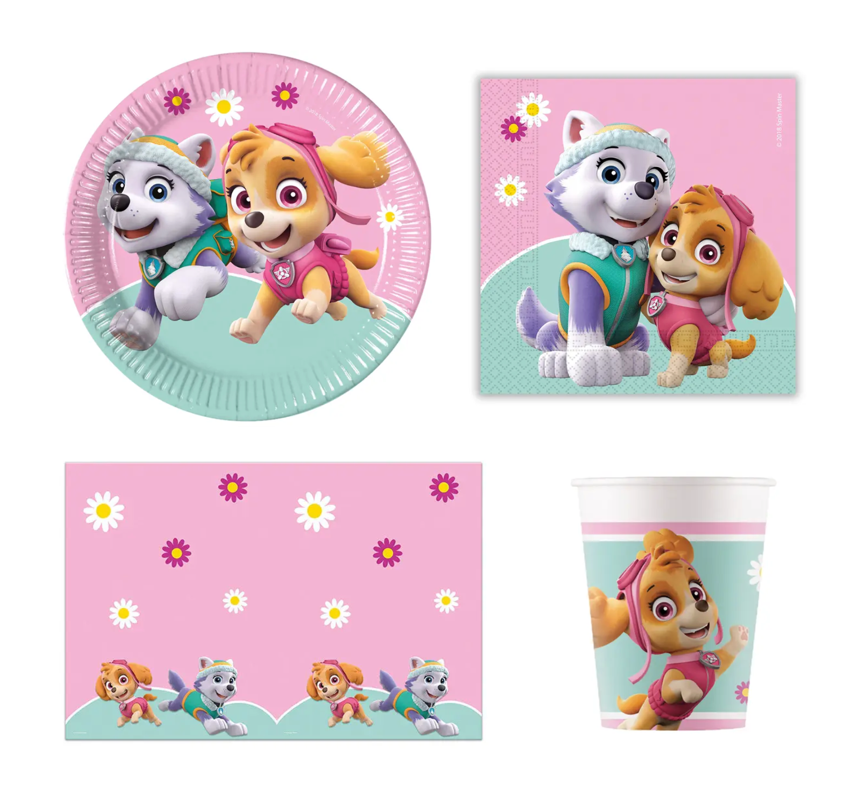 Paw Patrol Pink Party Pack (For 16)
