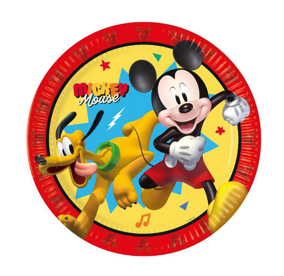 Mickey Mouse Party Plates (8 Pack)