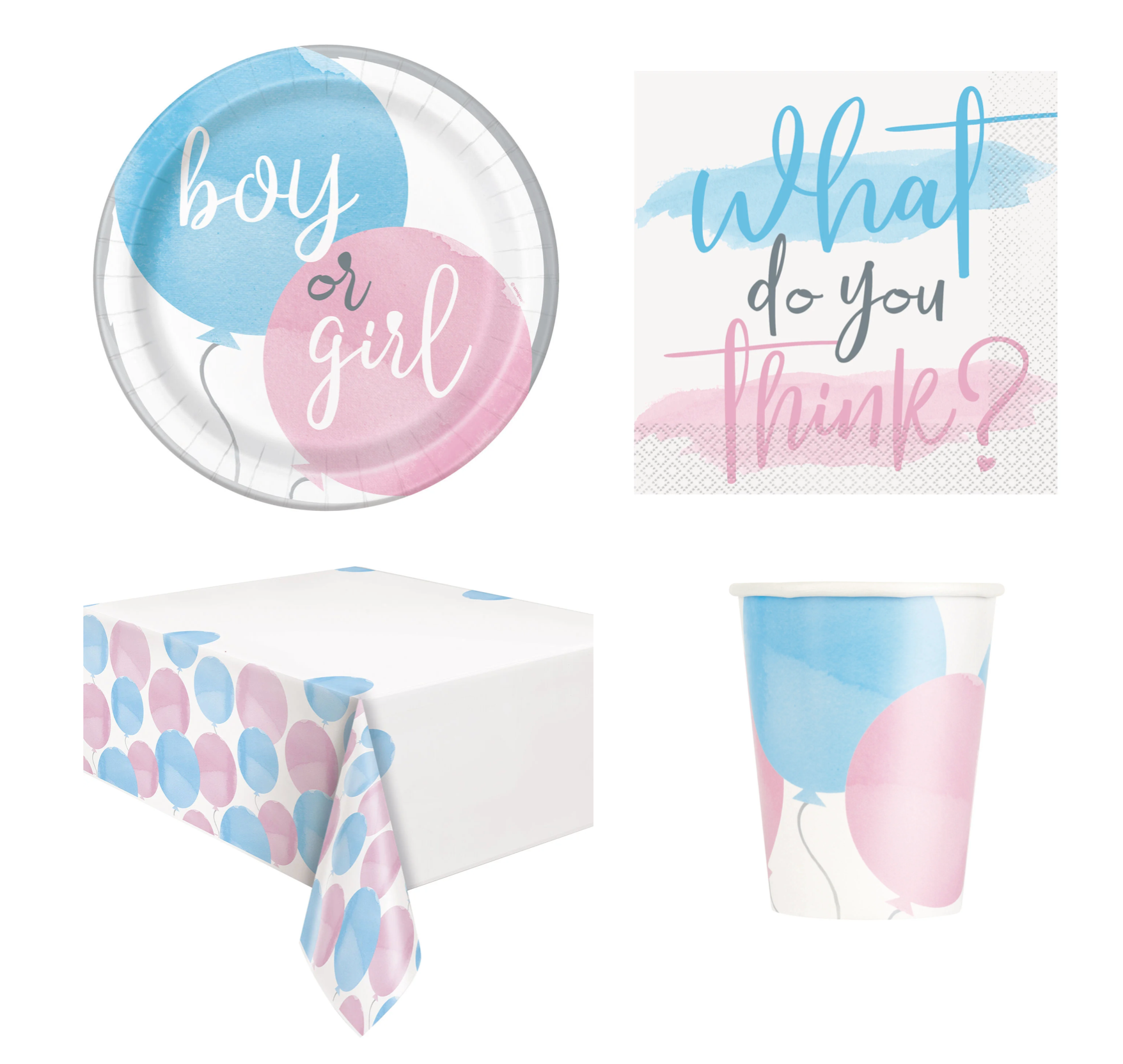 Gender Reveal Party Pack (For 16)