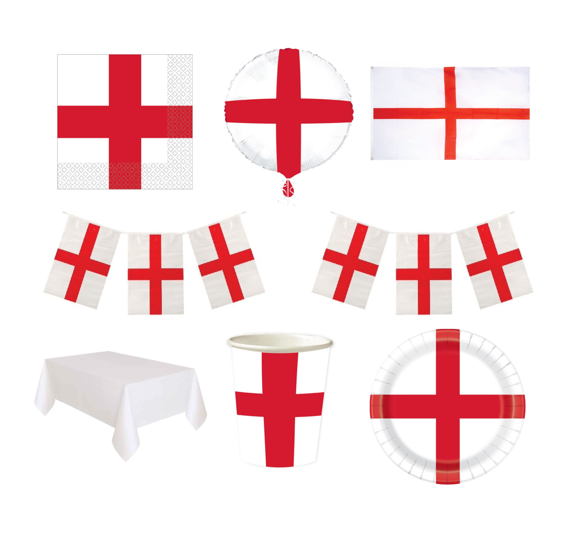 England World Cup Party Mega Set (For 16)