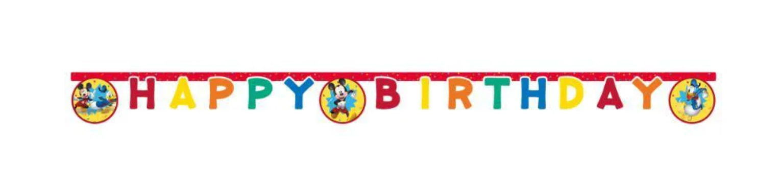 Mickey Mouse Birthday Banner (1 Pack)