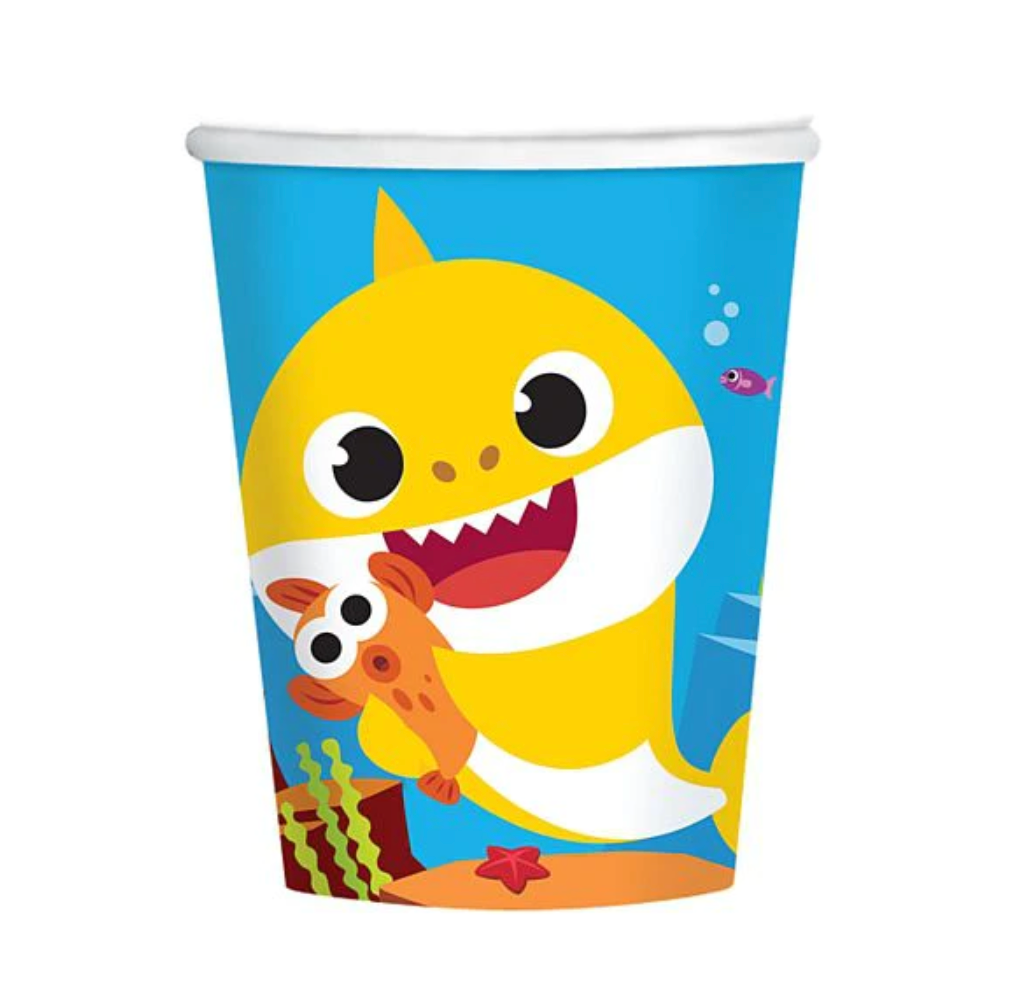 Baby Shark Party Cups (8 Pack)