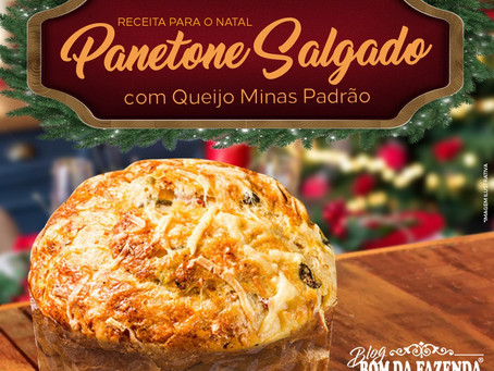 Panetone Salgado com Queijo Minas Padrão