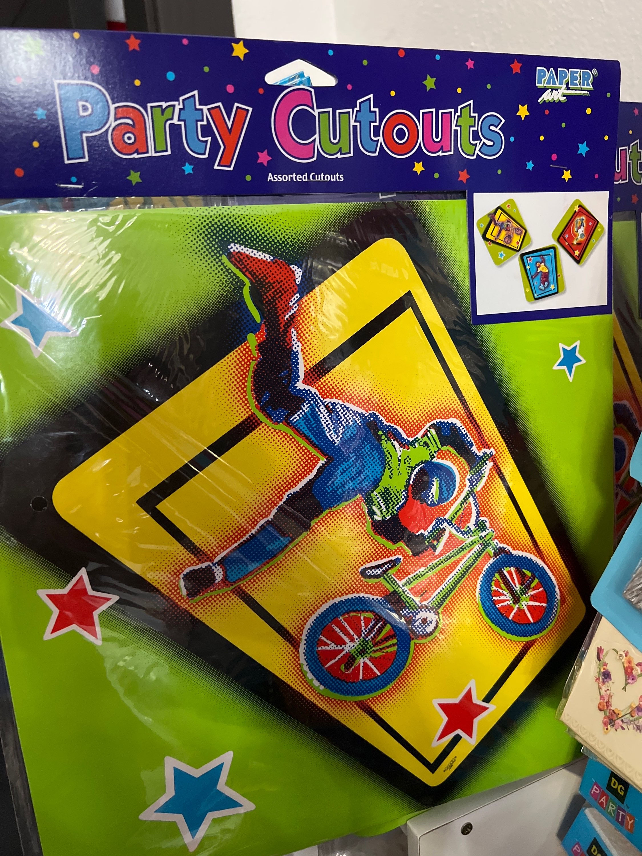 Bmx party cutouts