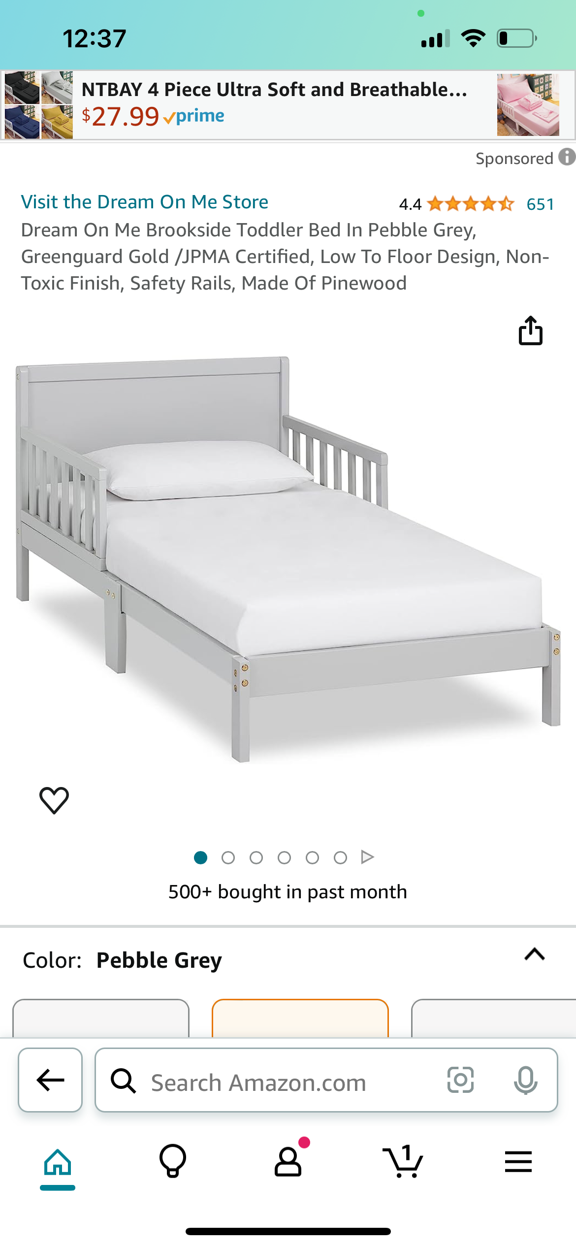 Dream on me toddler bed 
