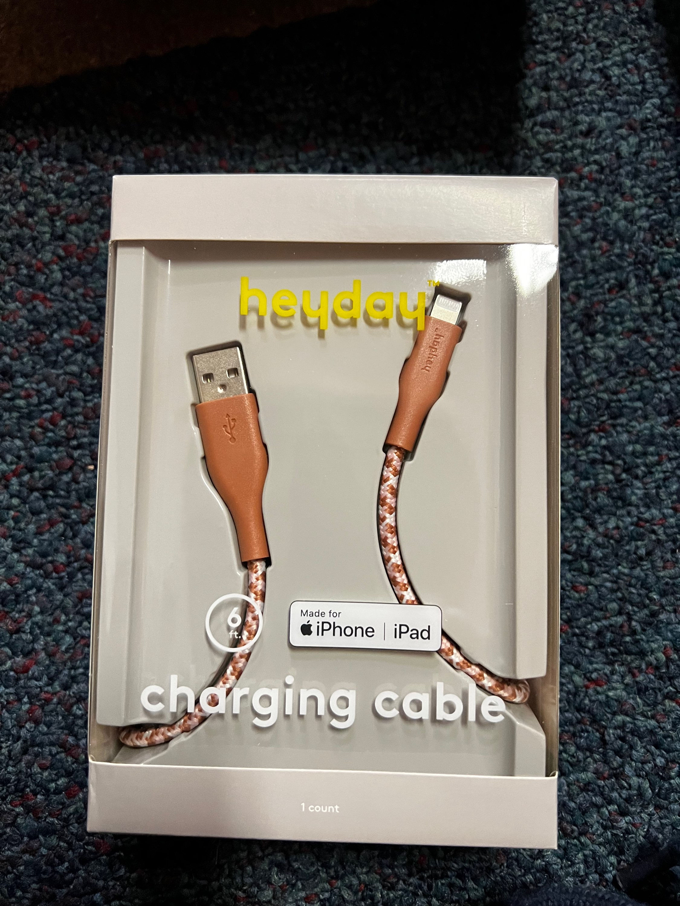 Heyday charging cable 6ft 