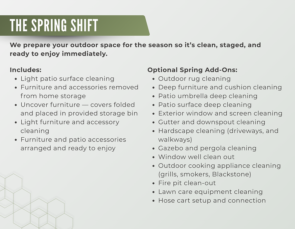 THE SPRING SHIFT