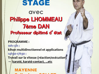 Stage avec Philippe LHOMMEAU du Samourai 2000 le 8 Juin 2019