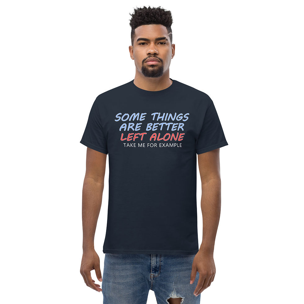 Thumbnail: Left Alone - Dark Unisex classic tee