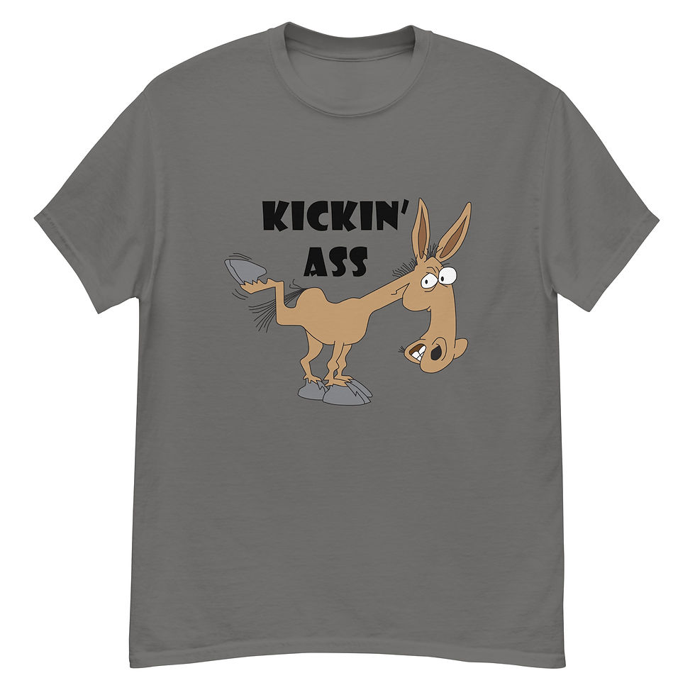 Thumbnail: KICKIN ASS - Unisex classic tee Black Print