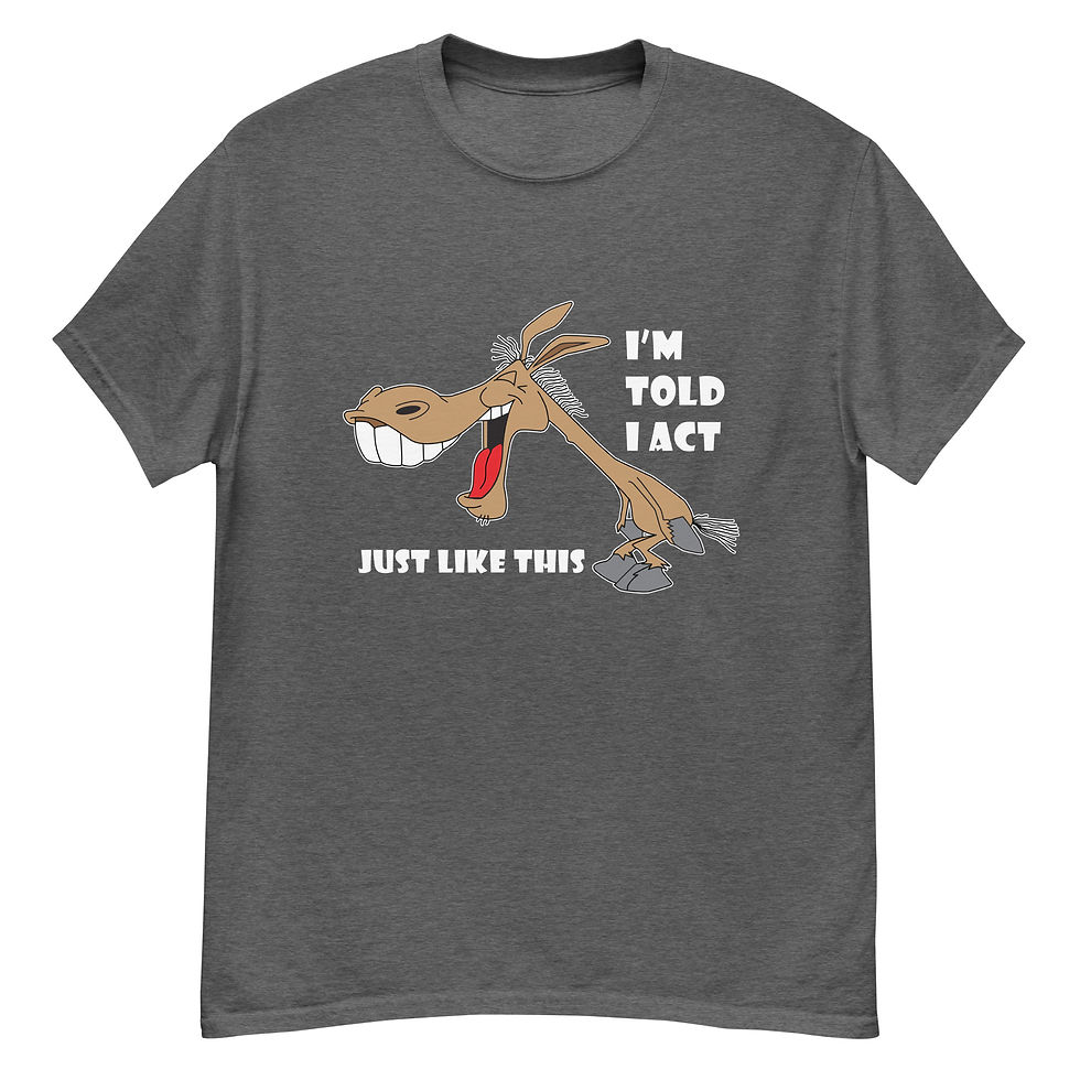 Thumbnail: ACT LIKE A JACKASS - Unisex classic tee White Print