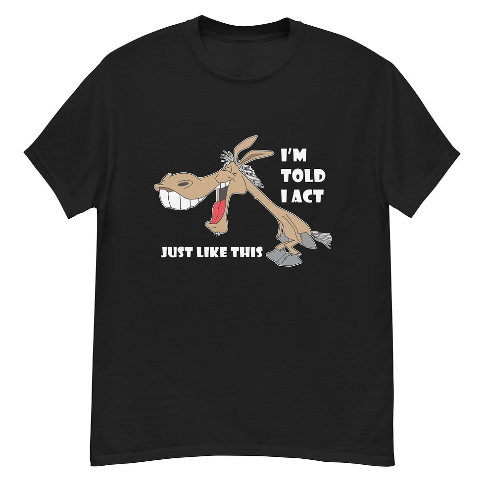 Thumbnail: ACT LIKE A JACKASS - Unisex classic tee White Print