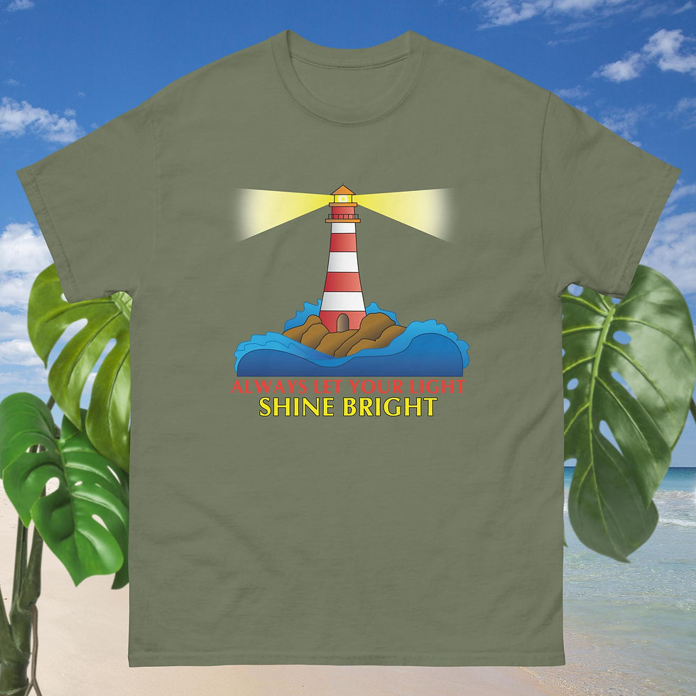 Thumbnail: LET YOUR LIGHT SHINE BRIGHT - Unisex classic tee