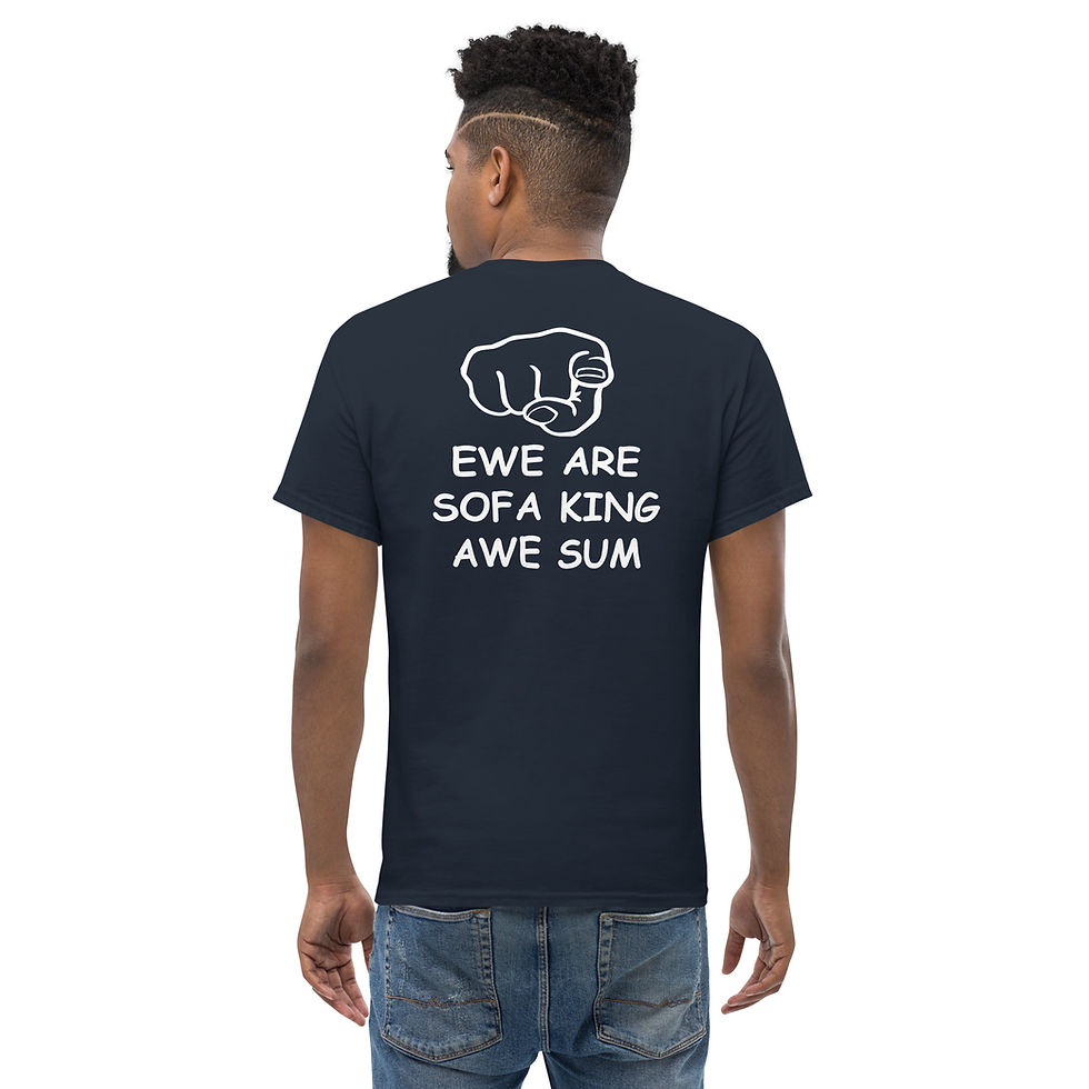 Thumbnail: YOU ARE AWESOME - BACK PRINT DARK  Unisex classic tee