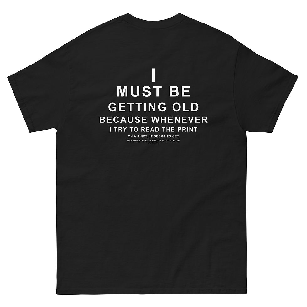 Thumbnail: Eye Test Back Printed Classic tee Dark Colors