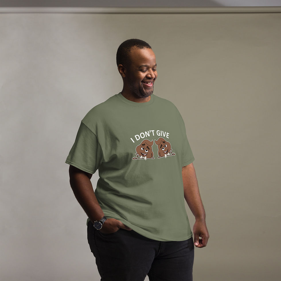 Thumbnail: I DON'T GIVE 2 POOPS Dark Unisex classic tee