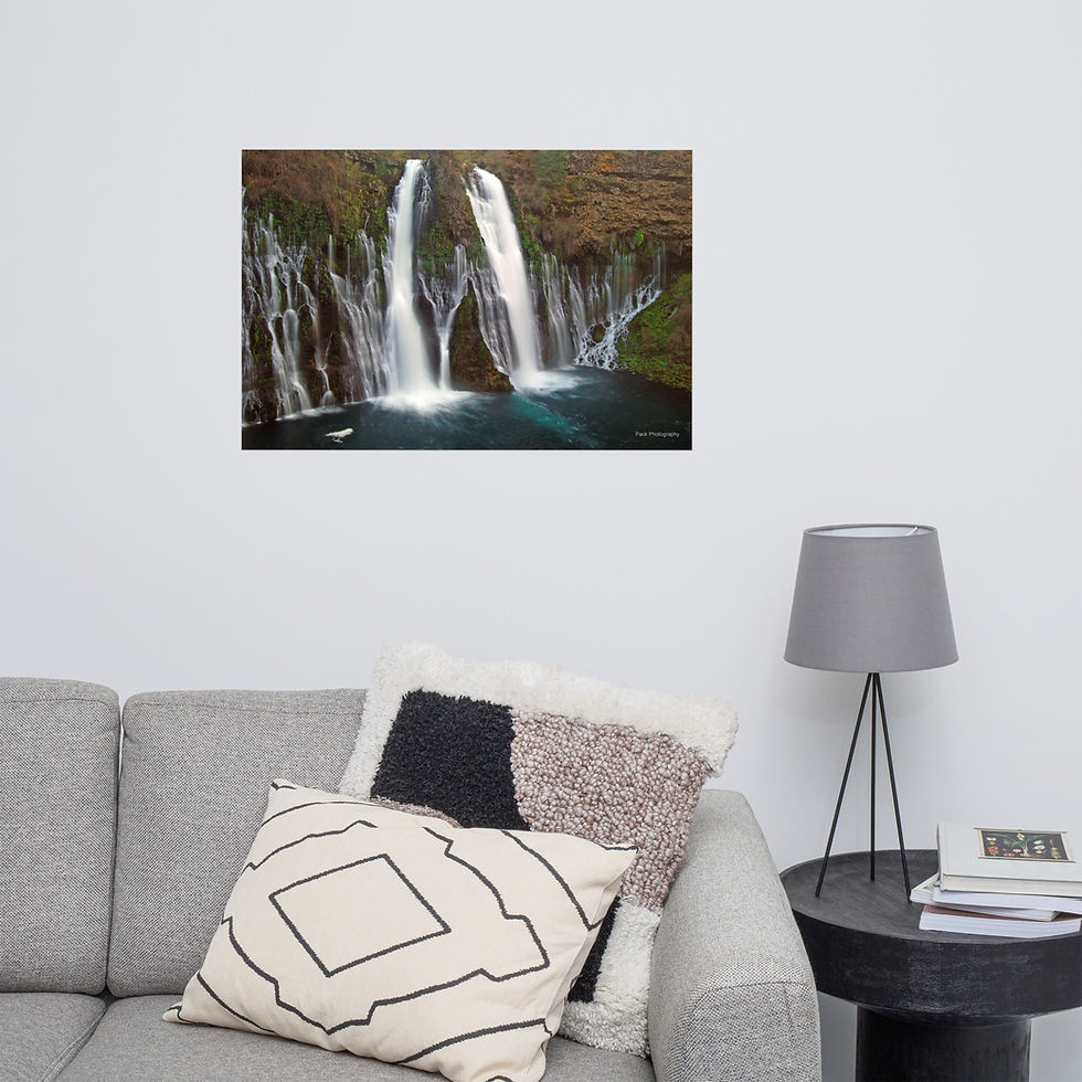 Thumbnail: Burney Falls Photo Printed Poster