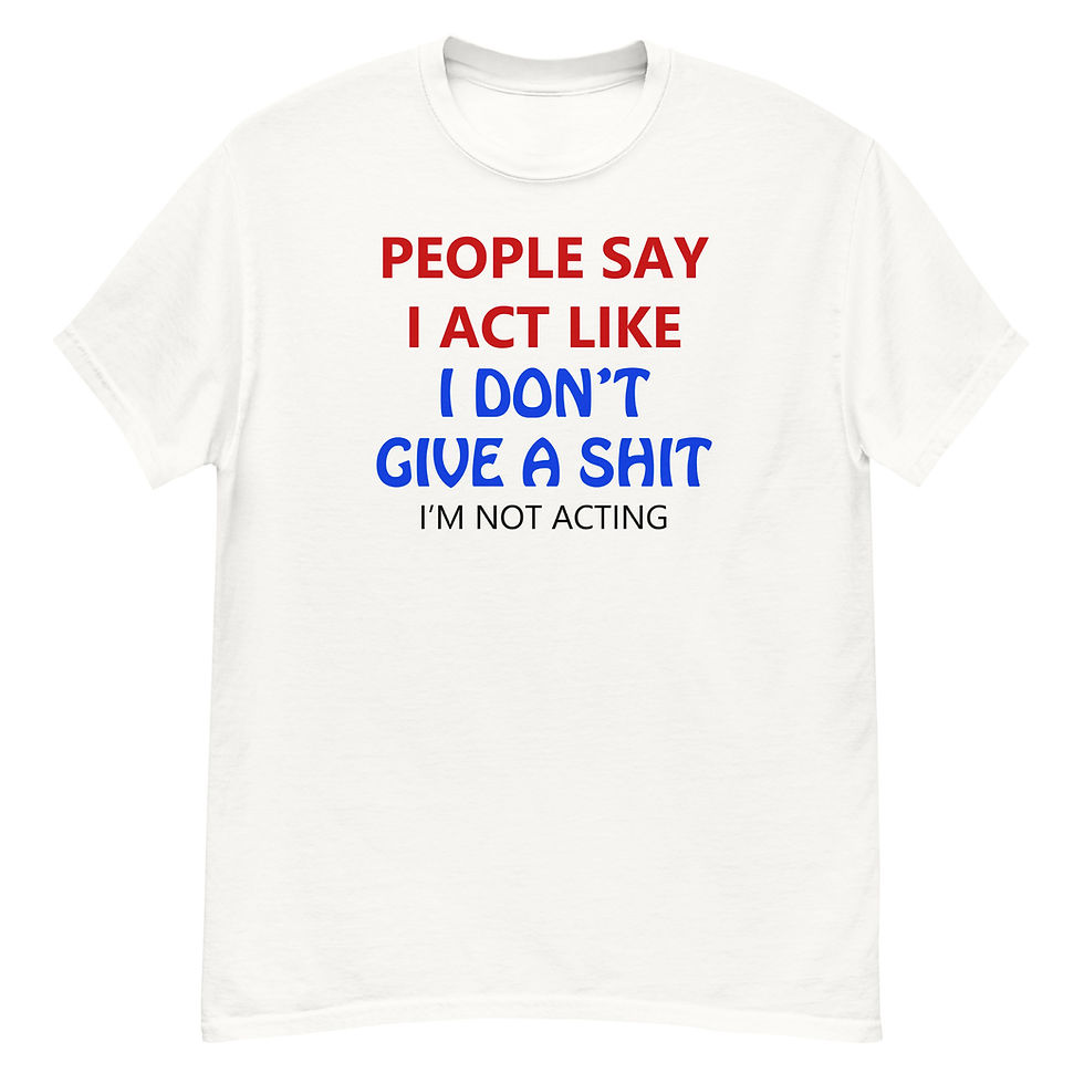 Thumbnail: NOT ACTING - Unisex classic tee Black Print