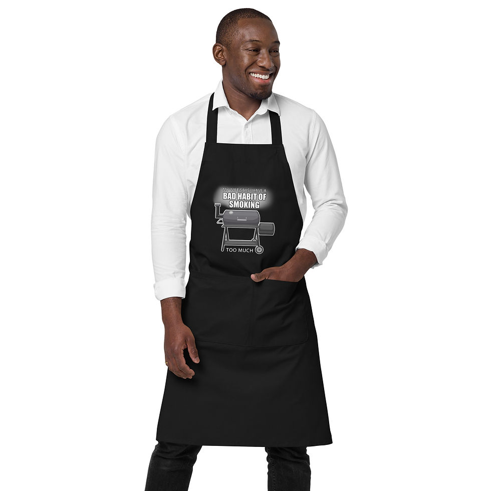 Thumbnail: BAD HABIT OF SMOKING Organic cotton apron