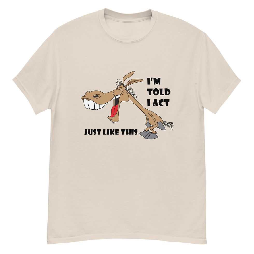 Thumbnail: ACT LIKE A JACKASS - Unisex classic tee Black Print