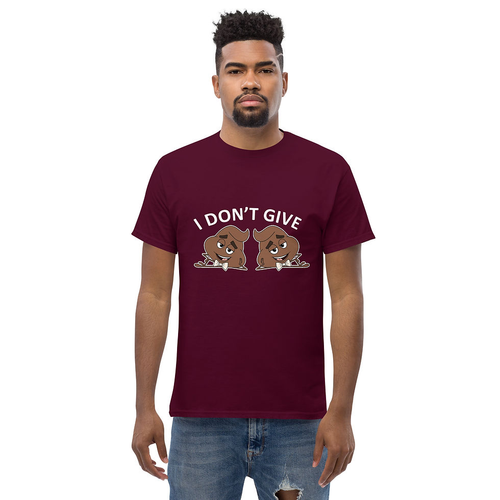 Thumbnail: I DON'T GIVE 2 POOPS Dark Unisex classic tee