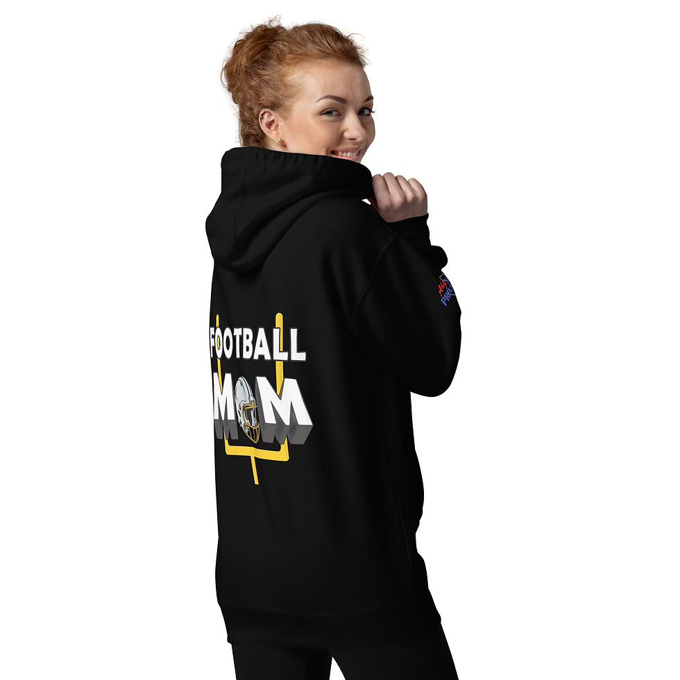Thumbnail: Customizable FOOTBALL MOM Unisex Hoodie