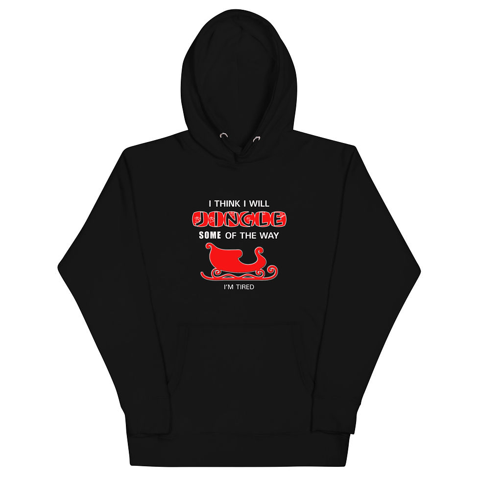 Thumbnail: Jingle Some of the Way - Dark colored Unisex Hoodie