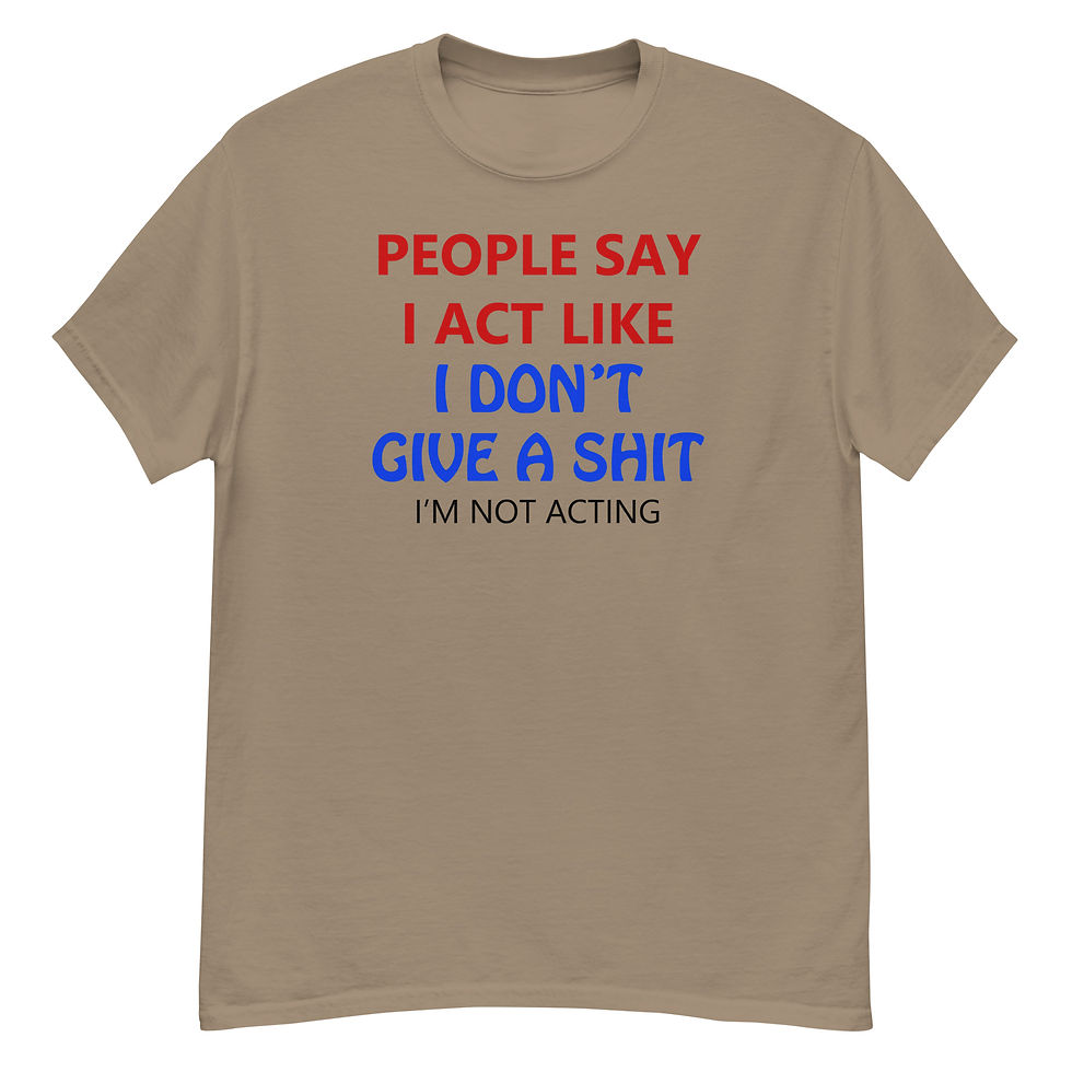 Thumbnail: NOT ACTING - Unisex classic tee Black Print