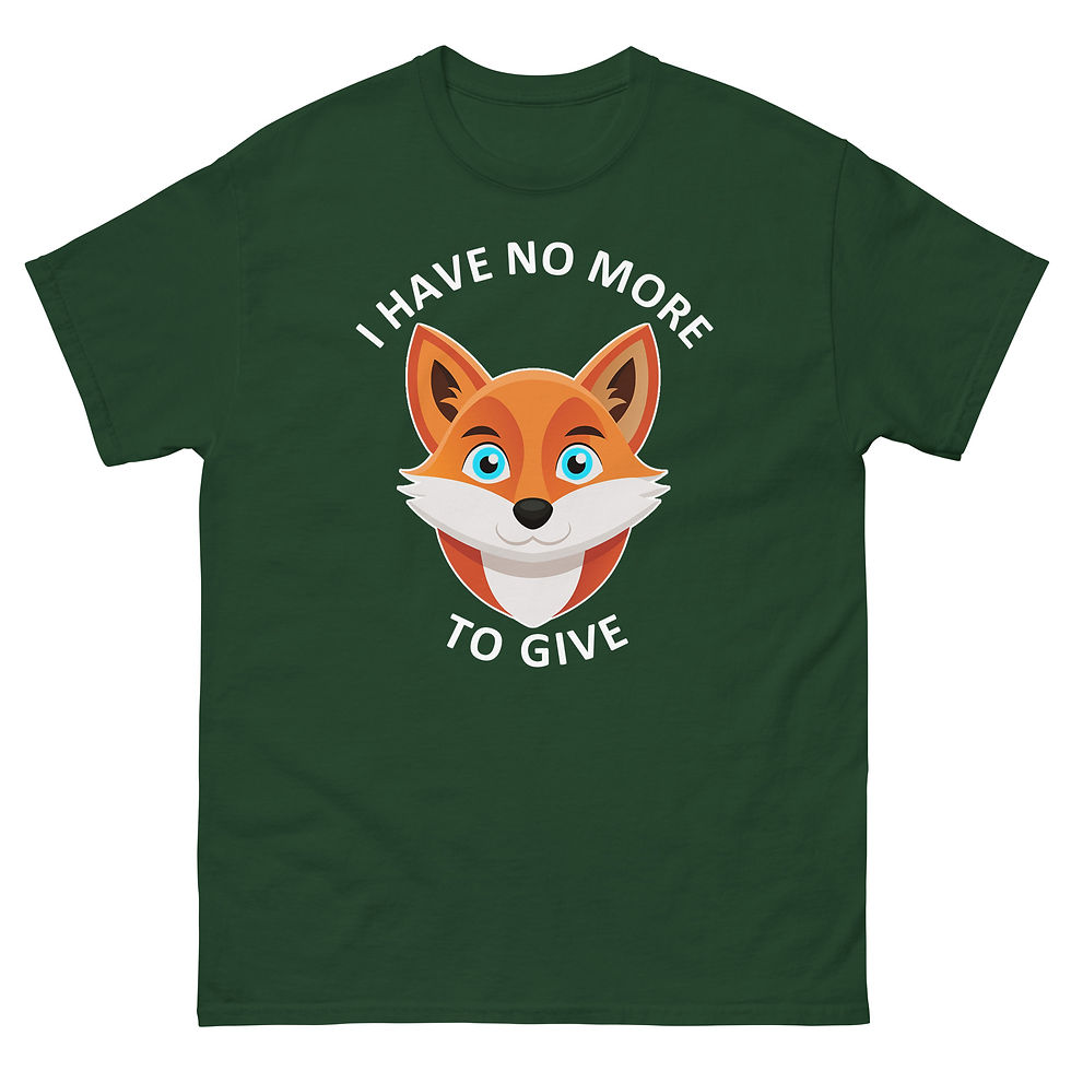 Thumbnail: No More Fox - Dark Colors Unisex classic tee