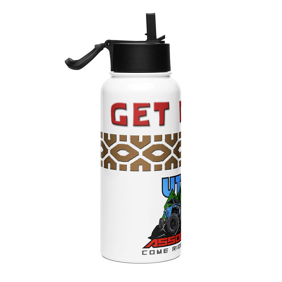 Thumbnail: LETS GET DIRTY 2 - Stainless steel water bottle with a straw lid