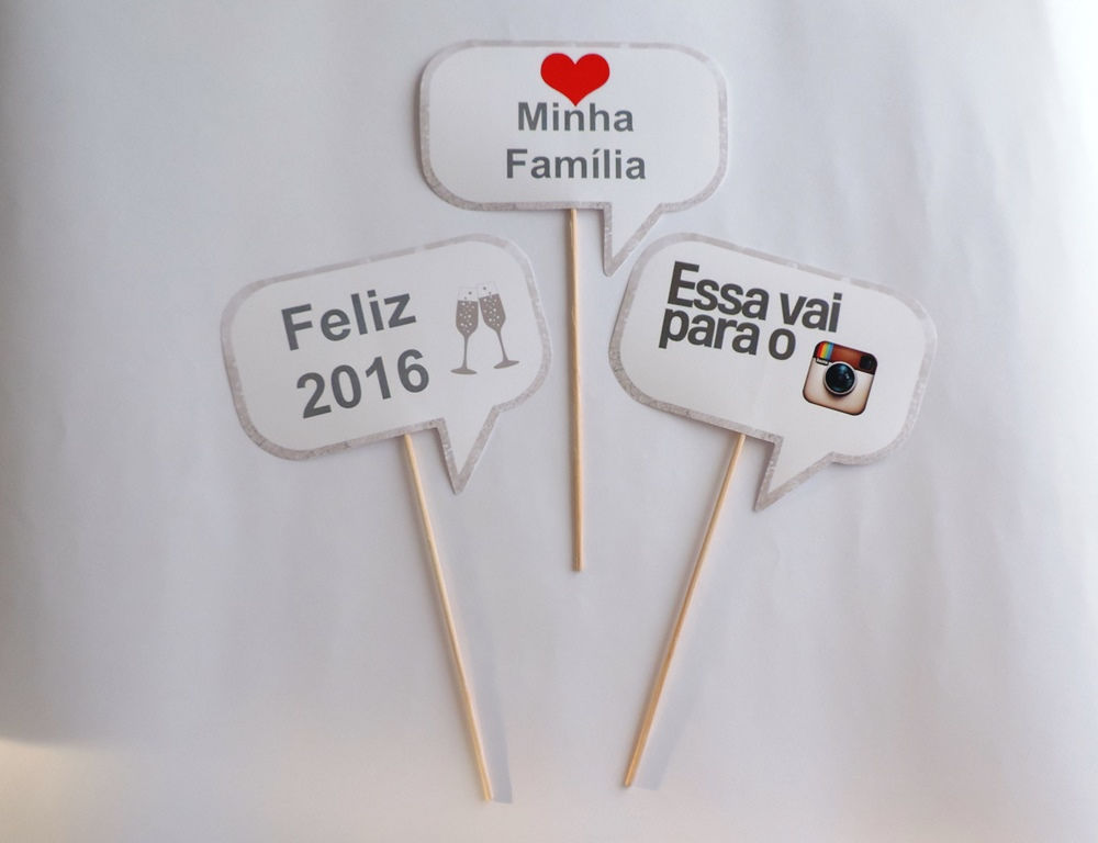Placas Divertidas Ano Novo