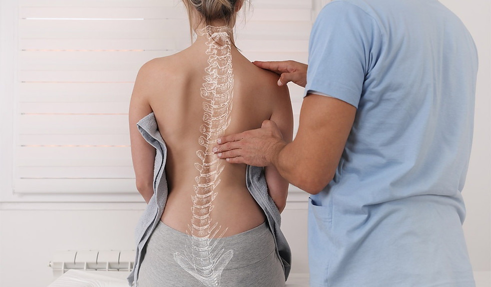 Image representing a manual therapy session around the spine